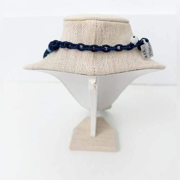 NWT Antique Burgess & Leigh Flow Blue Pendant/Pin Necklace Sterling Silver - Picture 6 of 7